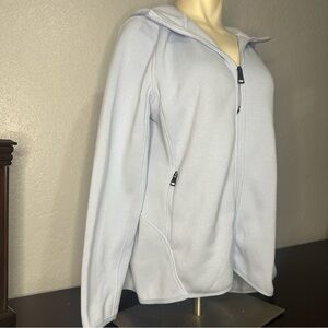 Andrew Marc Light Blue Knit Zip-Up